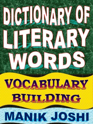cover image of Dictionary of Literary Words